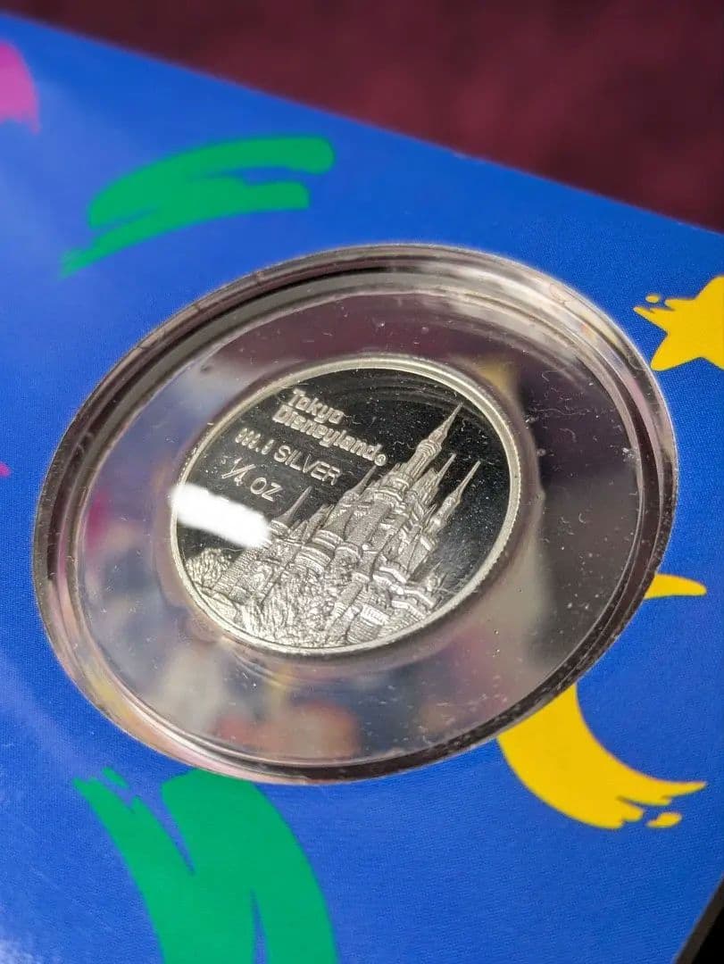 ディズニー 10周年記念 1/4オンス 純銀 999.9 シルバーメダル