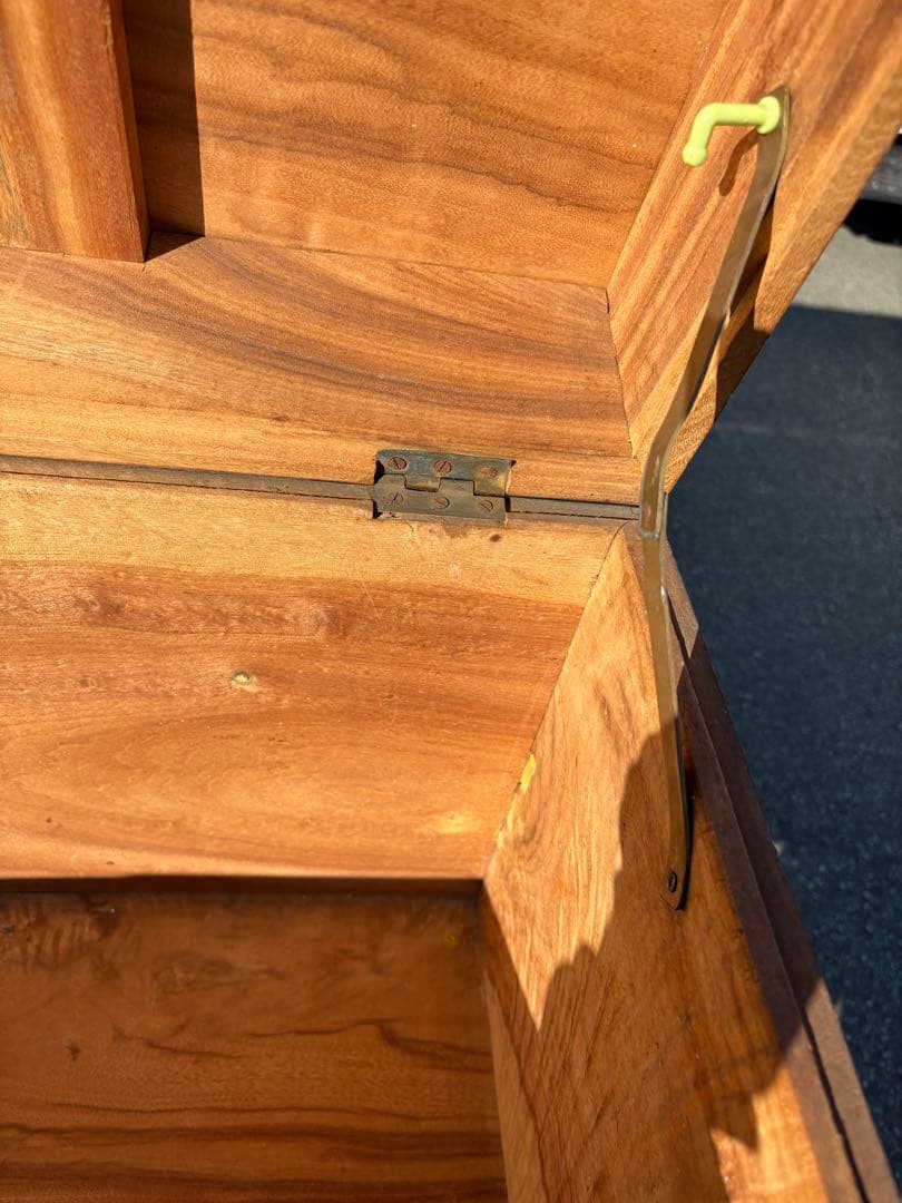 レトロ　アンティーク　木製トランク　トランク　木箱　船トランク