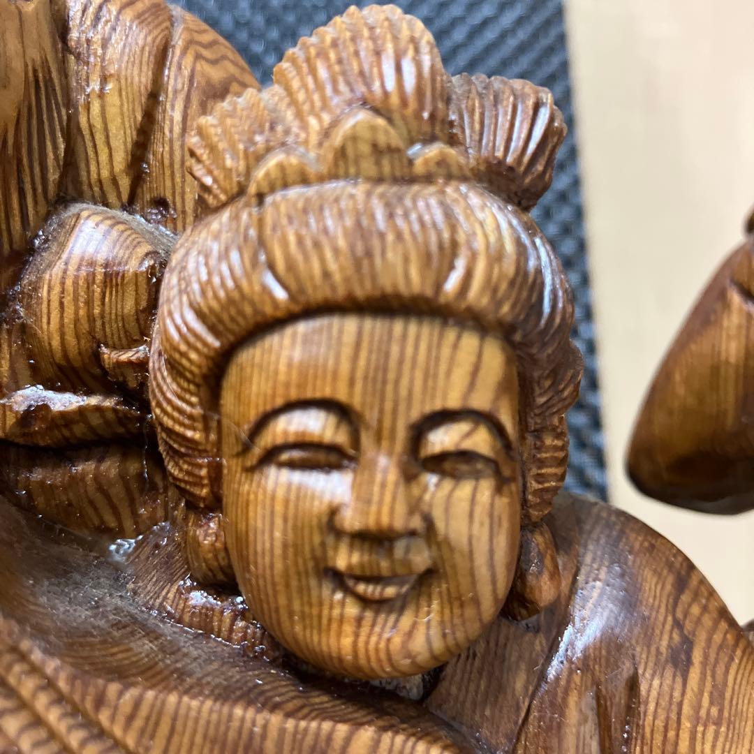 木製 七福神 彫刻 約50cm