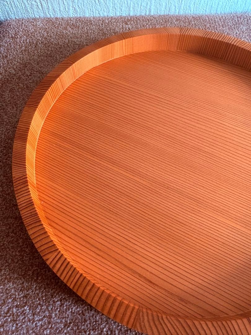 天然秋田杉！ 樽富かまた 桶樽 お盆 (菓子器) & 和柄箸袋セット