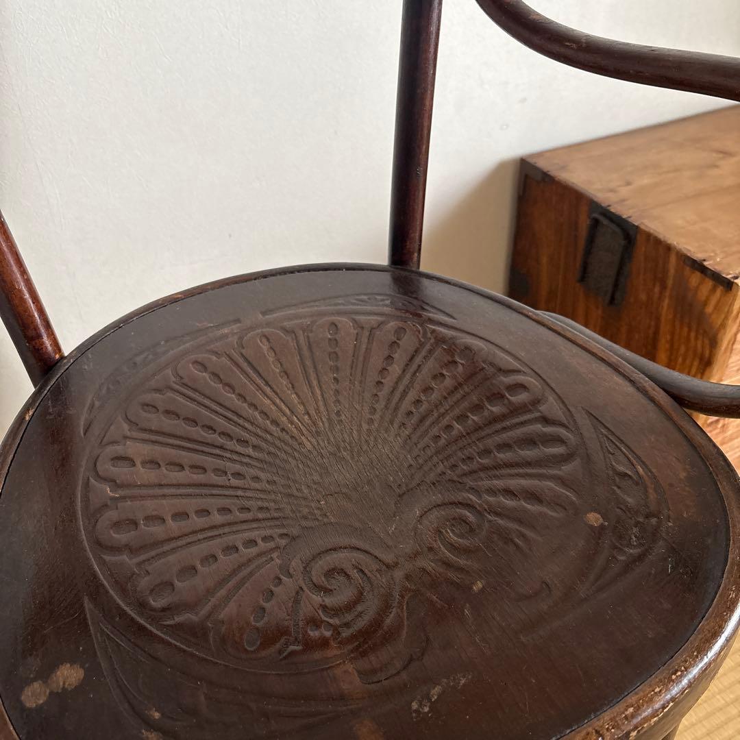 本日のみ値下げベンドウッドアームチェア●曲木木製チェアJ &J.Kornビーチ