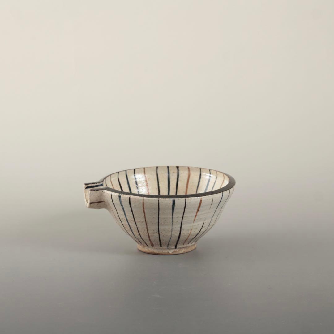 麦藁手 片口 酒器 容量約1合 古美術 古道具 アンティーク