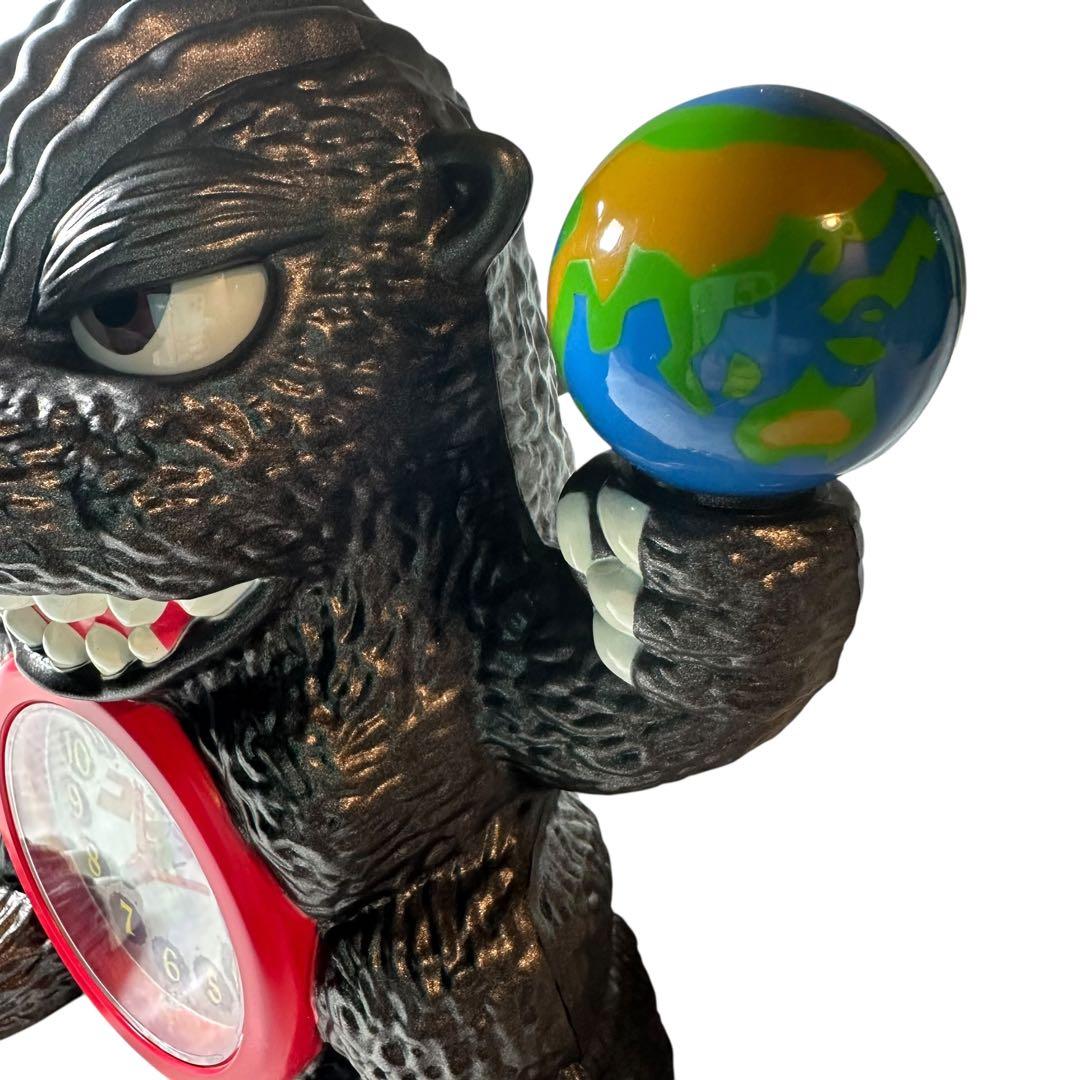 ゴジラ 目覚まし時計　動作確認　約25cm 時間になると、ゴジラの咆哮 目が光る