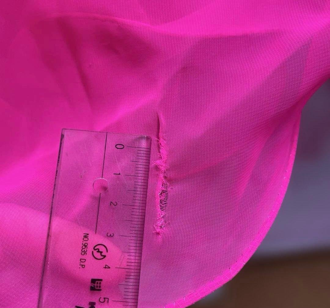 社交ダンス　スタンダードドレス　ショッキングピンク　ファーバングルおまけ付き