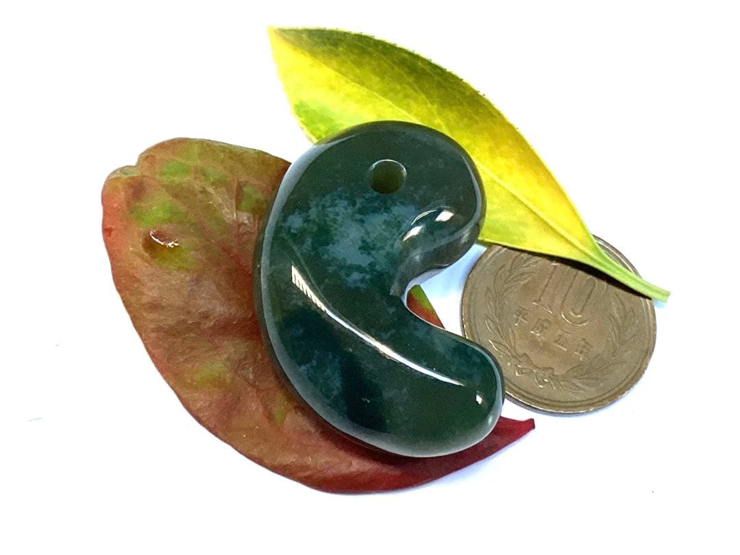 ✳【碧玉】特別安価の16800円　特大出雲石勾玉　コレクションレベル　安価卸し‼️